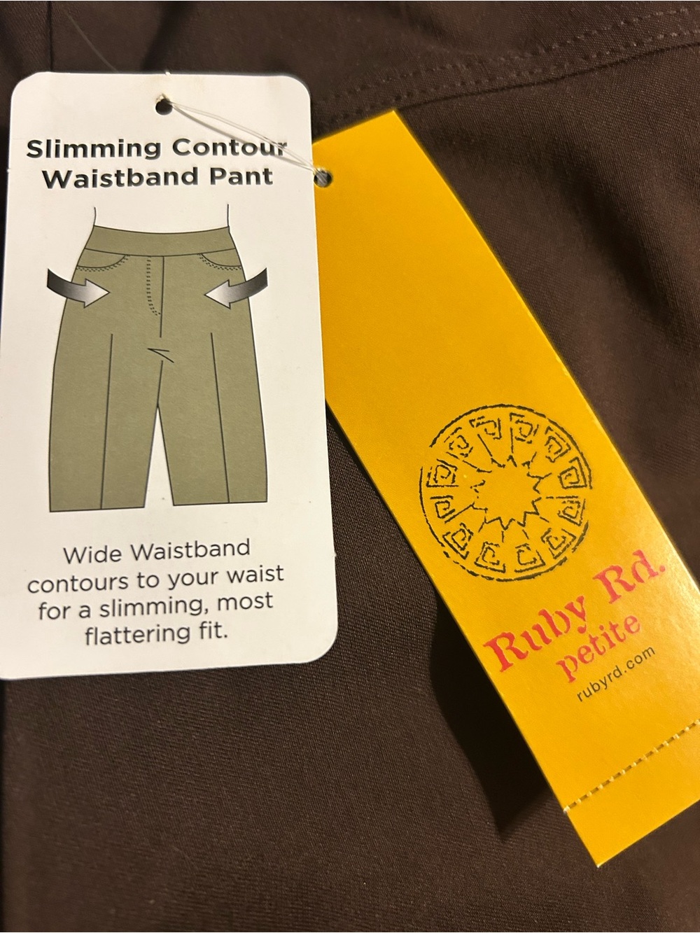 Ruby Rd. Women's Dark Brown Pants - Picture 4 of 7